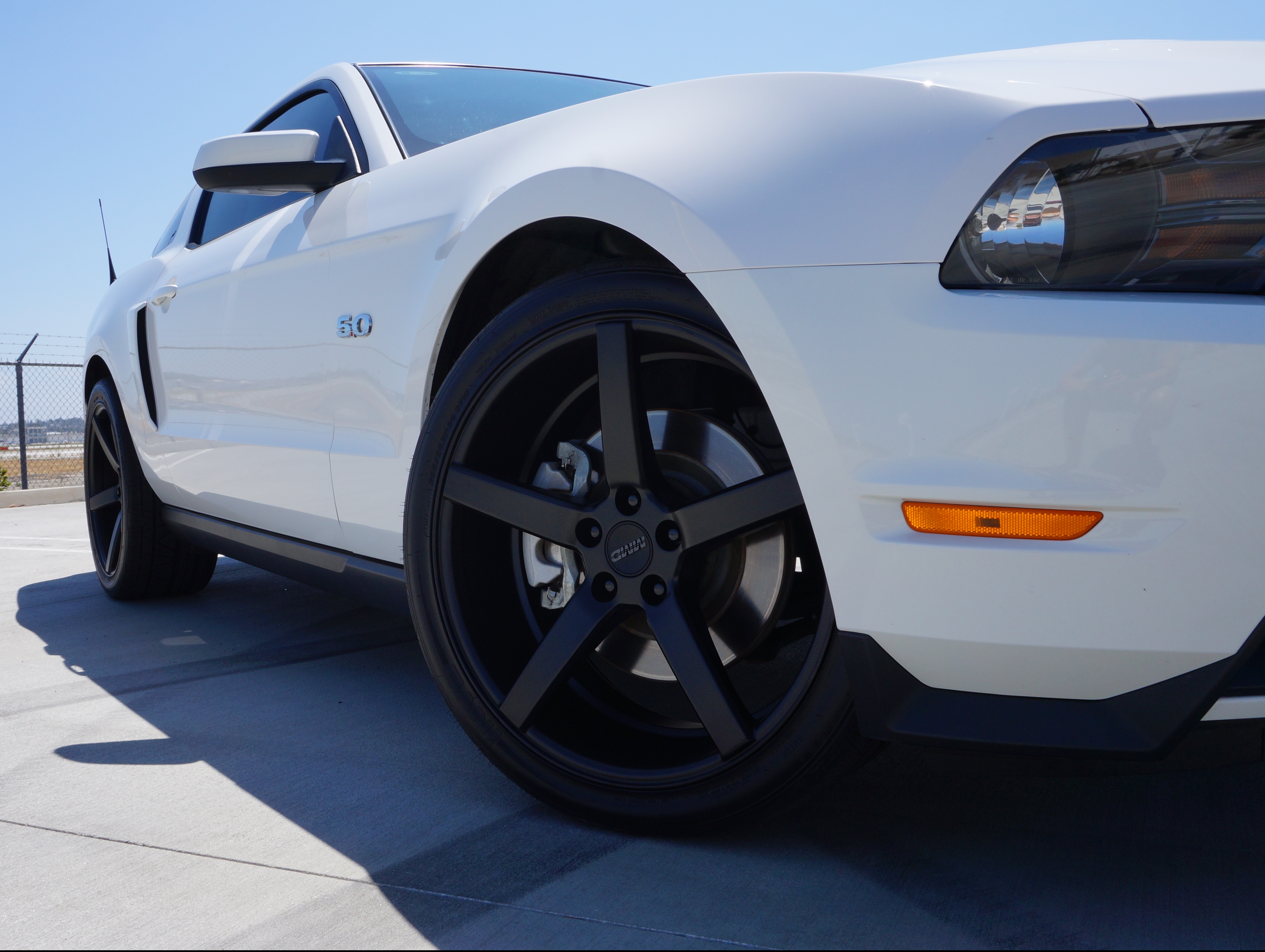 MMD Mustang 551C Matte Black Wheel; Rear Only; 20x10; 45mm Offset