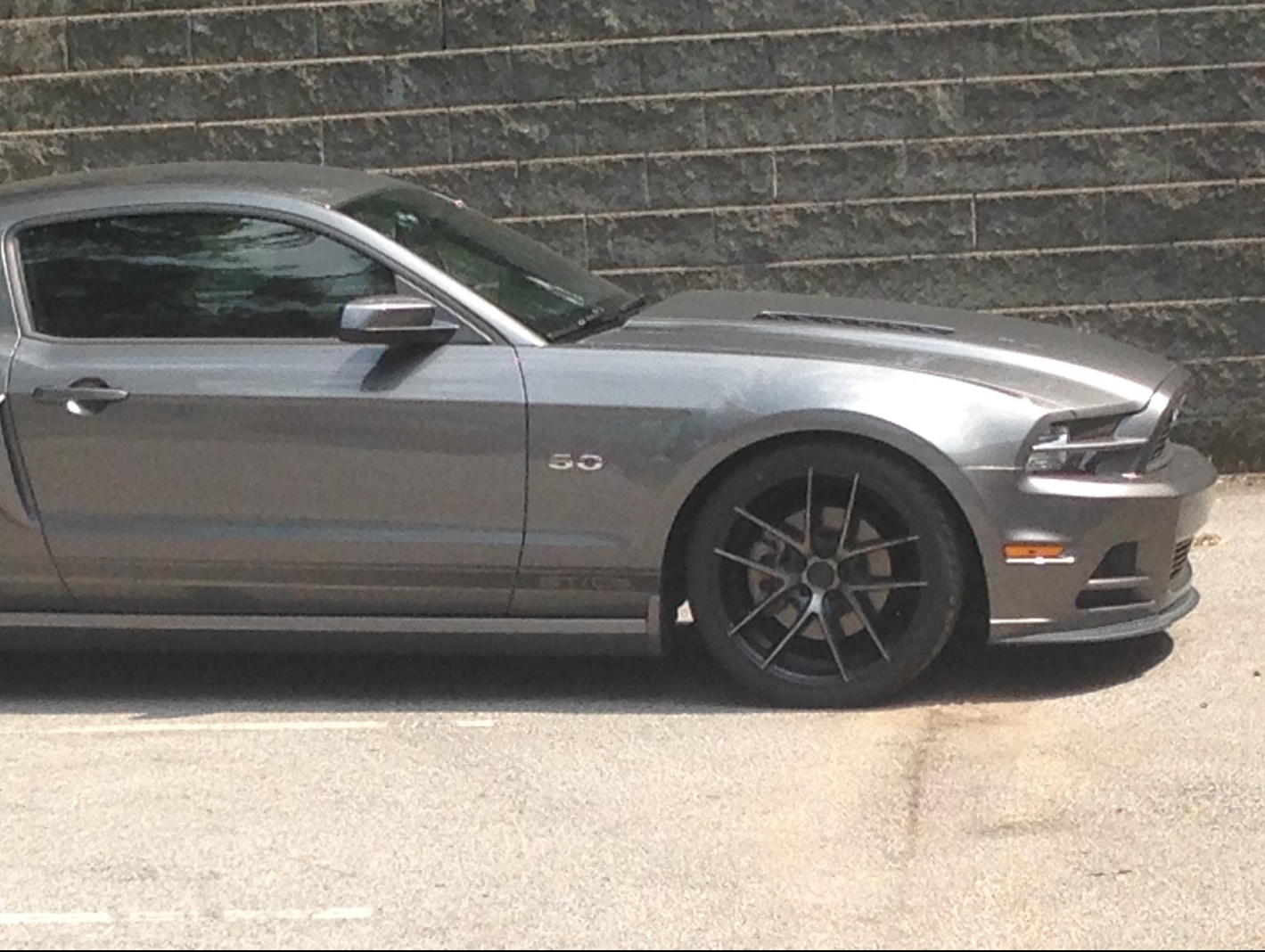 Niche Mustang Targa Black Machined with Dark Tint Wheel; Rear Only