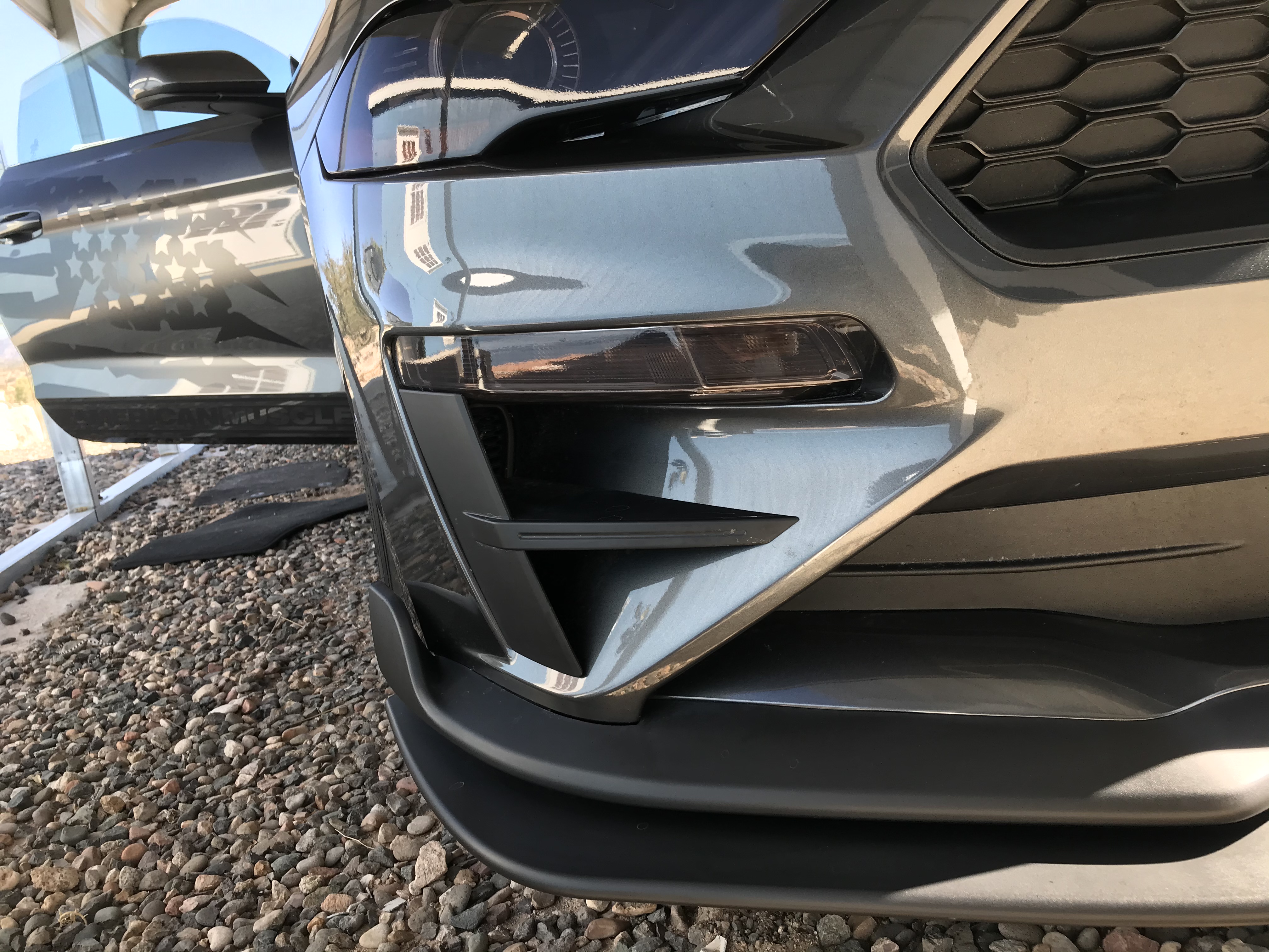MMD by FOOSE Mustang Bumper Vents; Matte Black 406619-99 (18-23