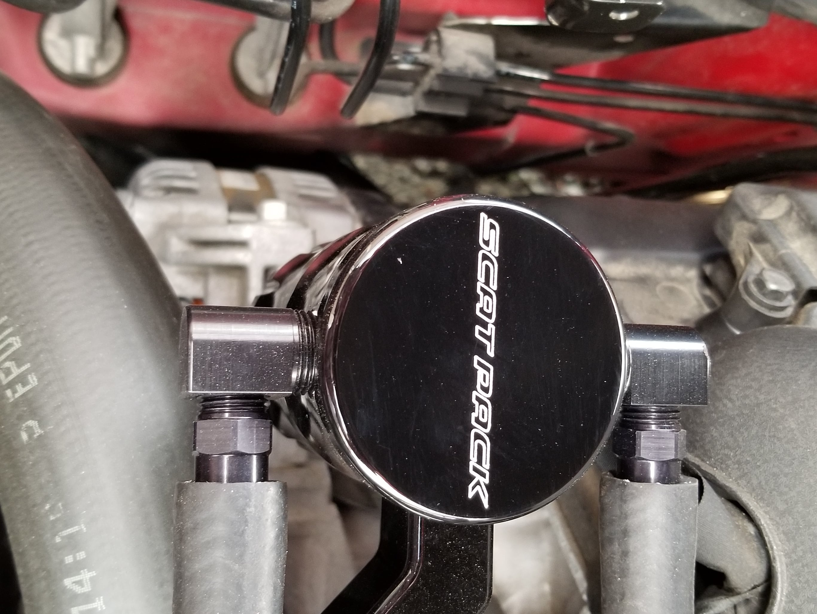American Brothers Design Challenger Black Oil Catch Can with Scat