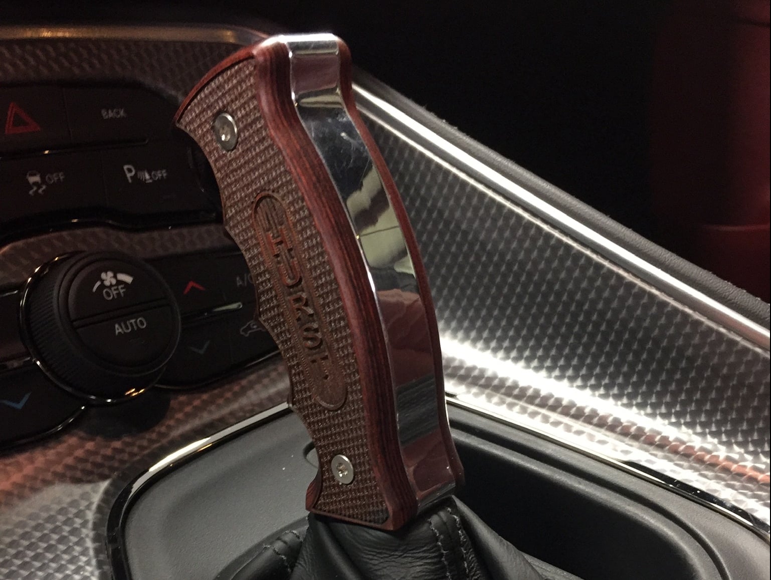 Hurst Challenger Replacement Pistol Grip Side Plates; Rosewood
