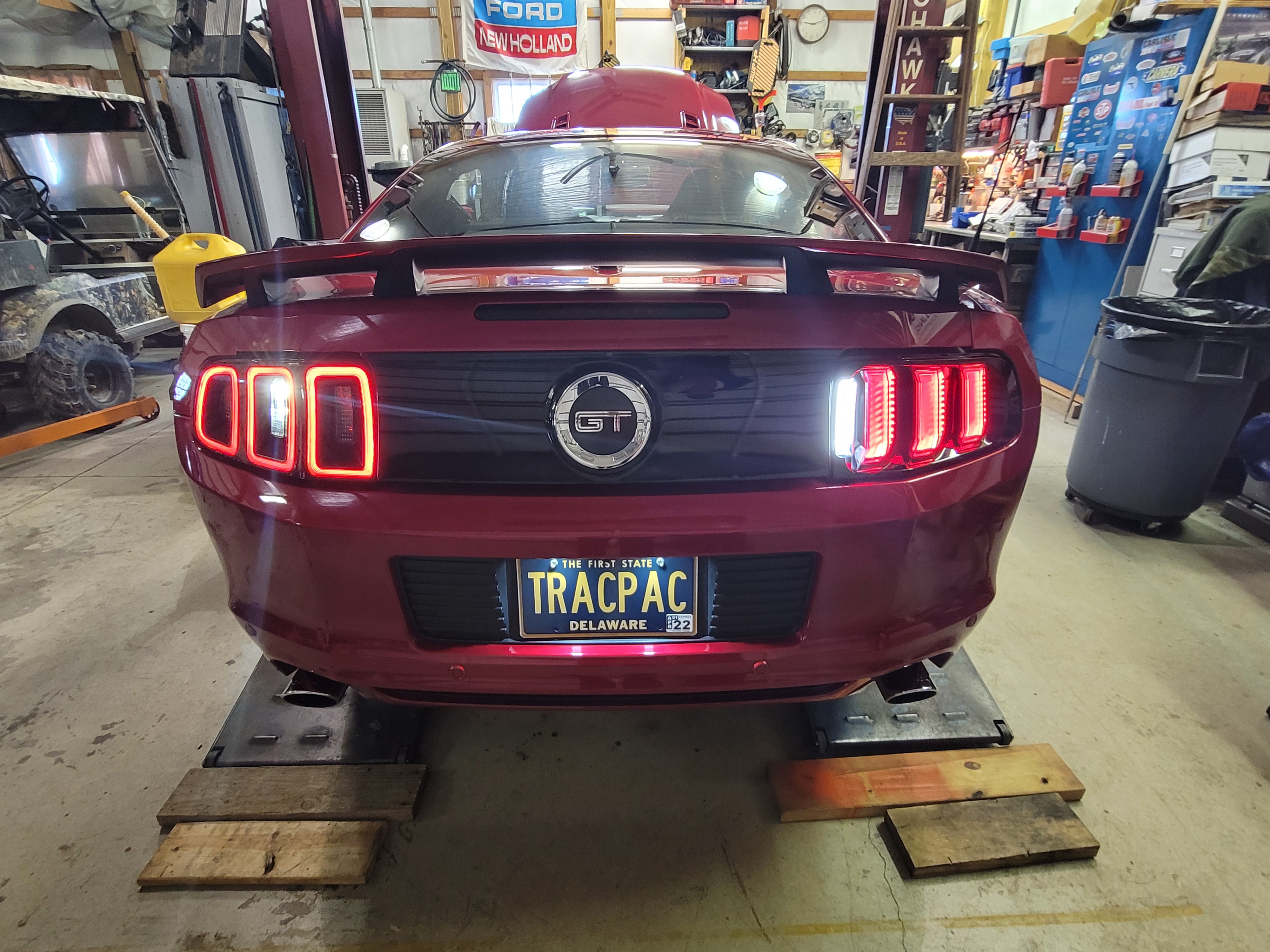 Morimoto Mustang XB LED Facelift Tail Lights; Black Housing