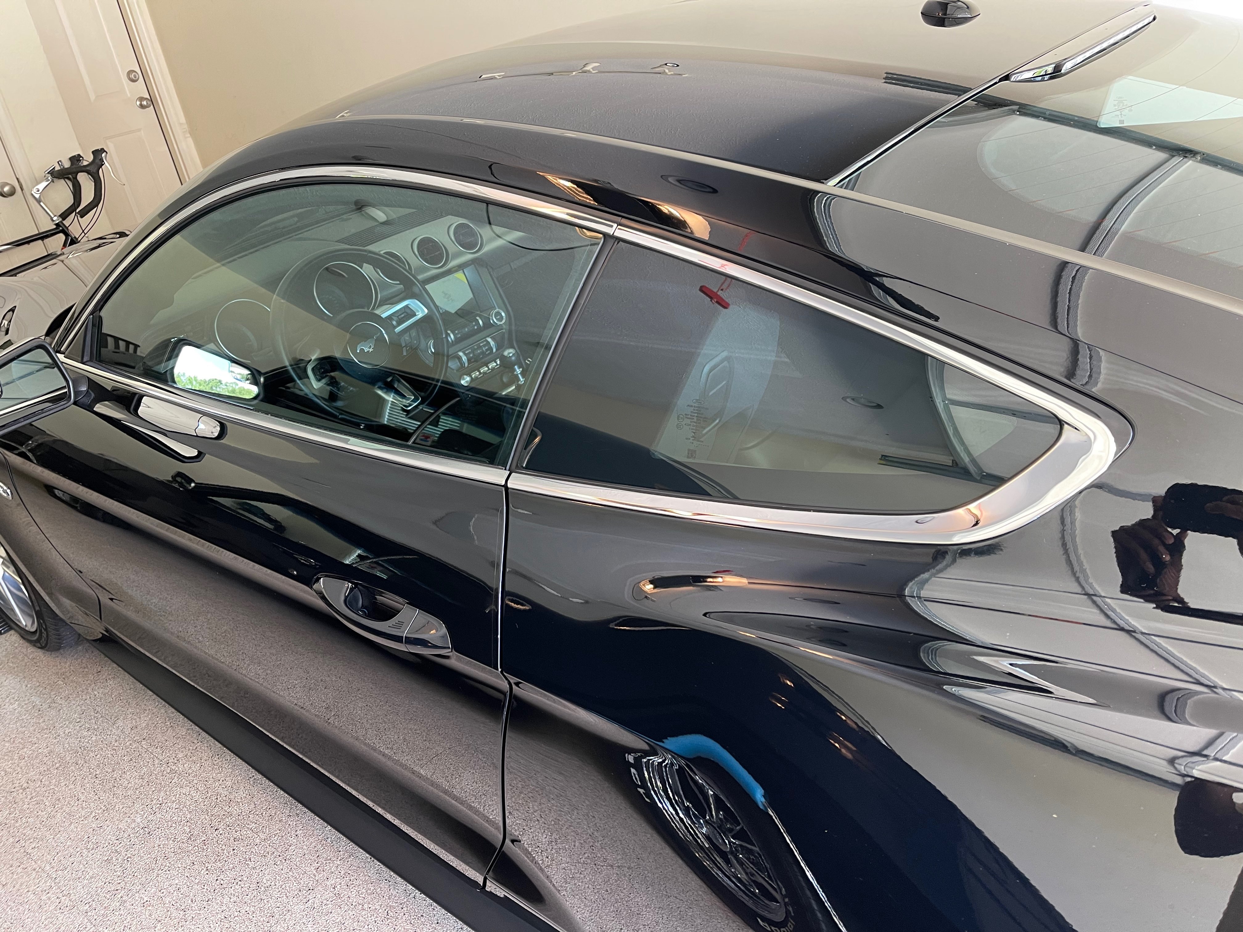 SpeedForm Mustang 50th Anniversary Style Window Trim; Stainless