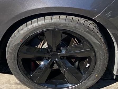 Charger SRT8 Style Gloss Black Wheel; 20x9; 20mm Offset (11-23 RWD
