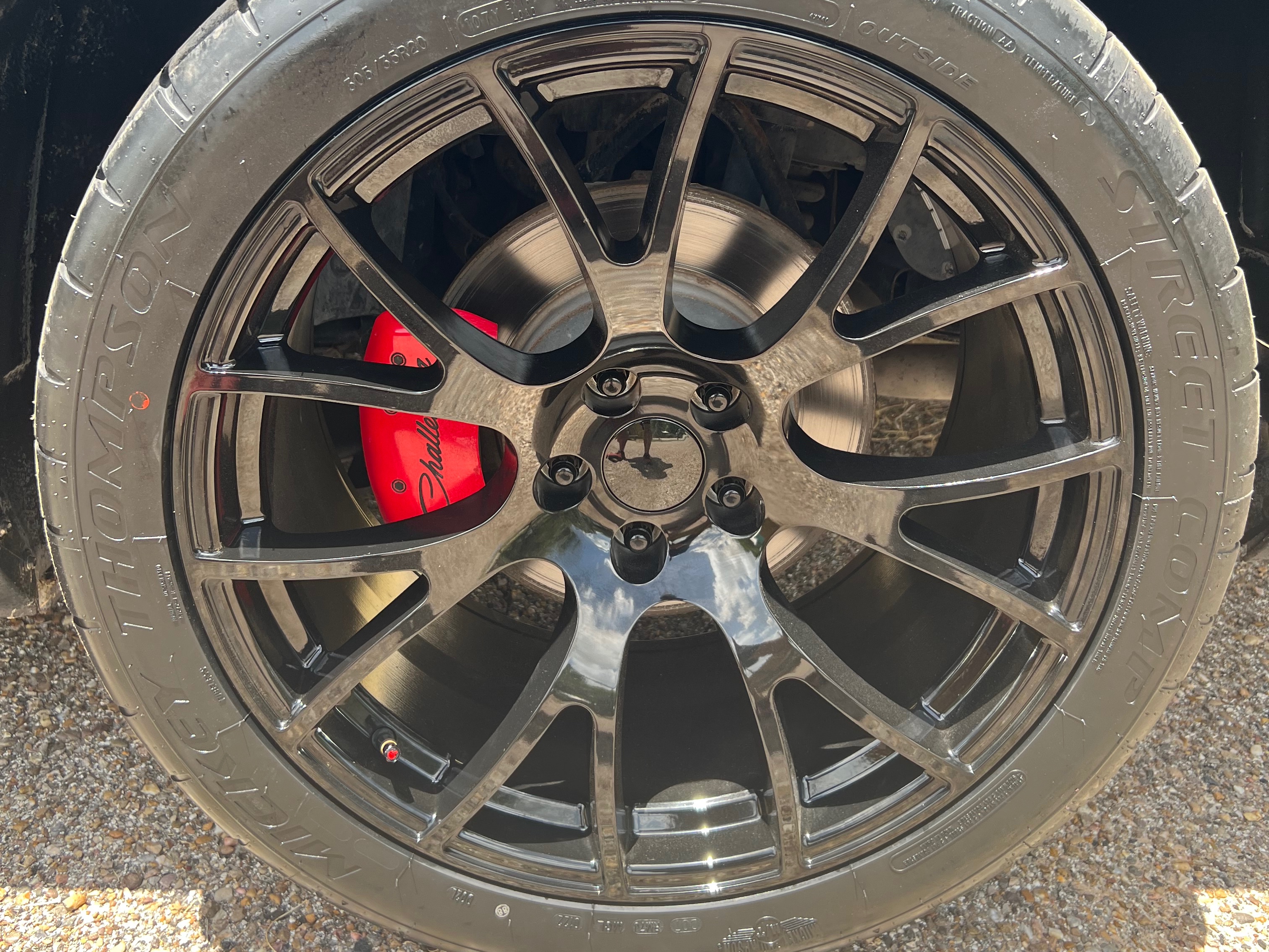 Challenger PR161 Gloss Black Wheel; 20x9; 20mm Offset (08-23 RWD