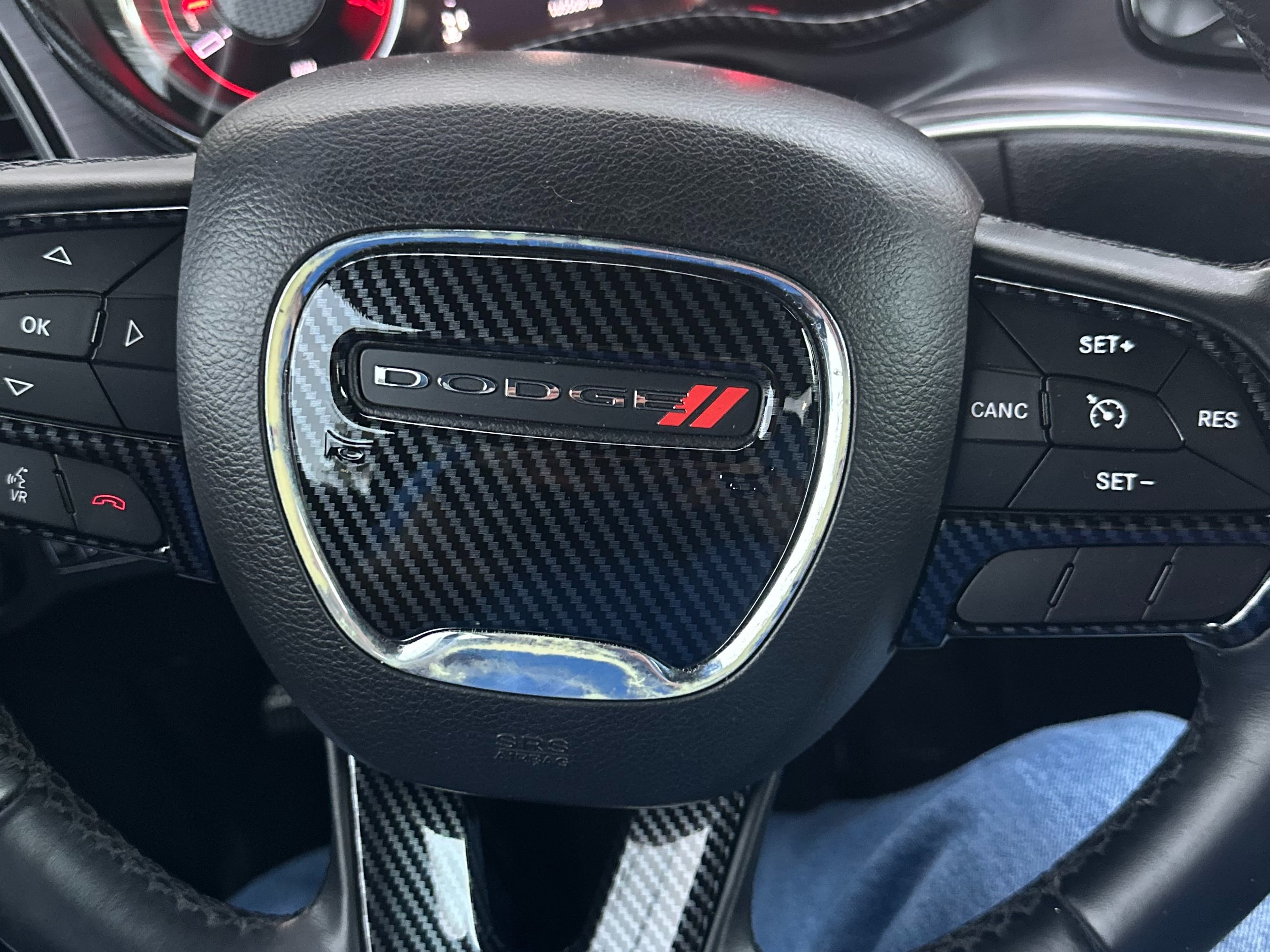 SpeedForm Challenger Steering Wheel Trim; Carbon Fiber CH16665 (15