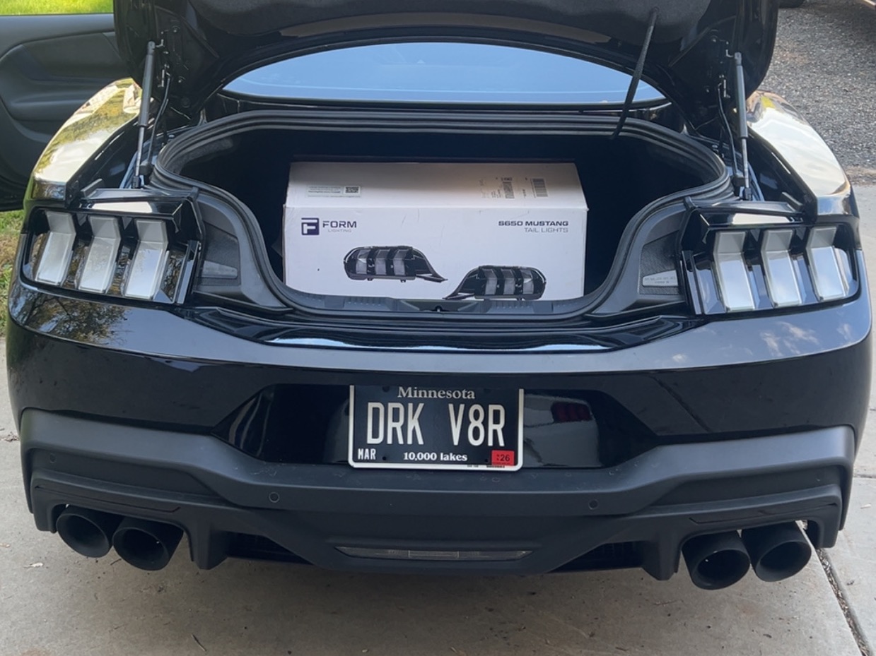 Form Lighting Mustang LED Tail Lights; Black Housing; Clear Lens