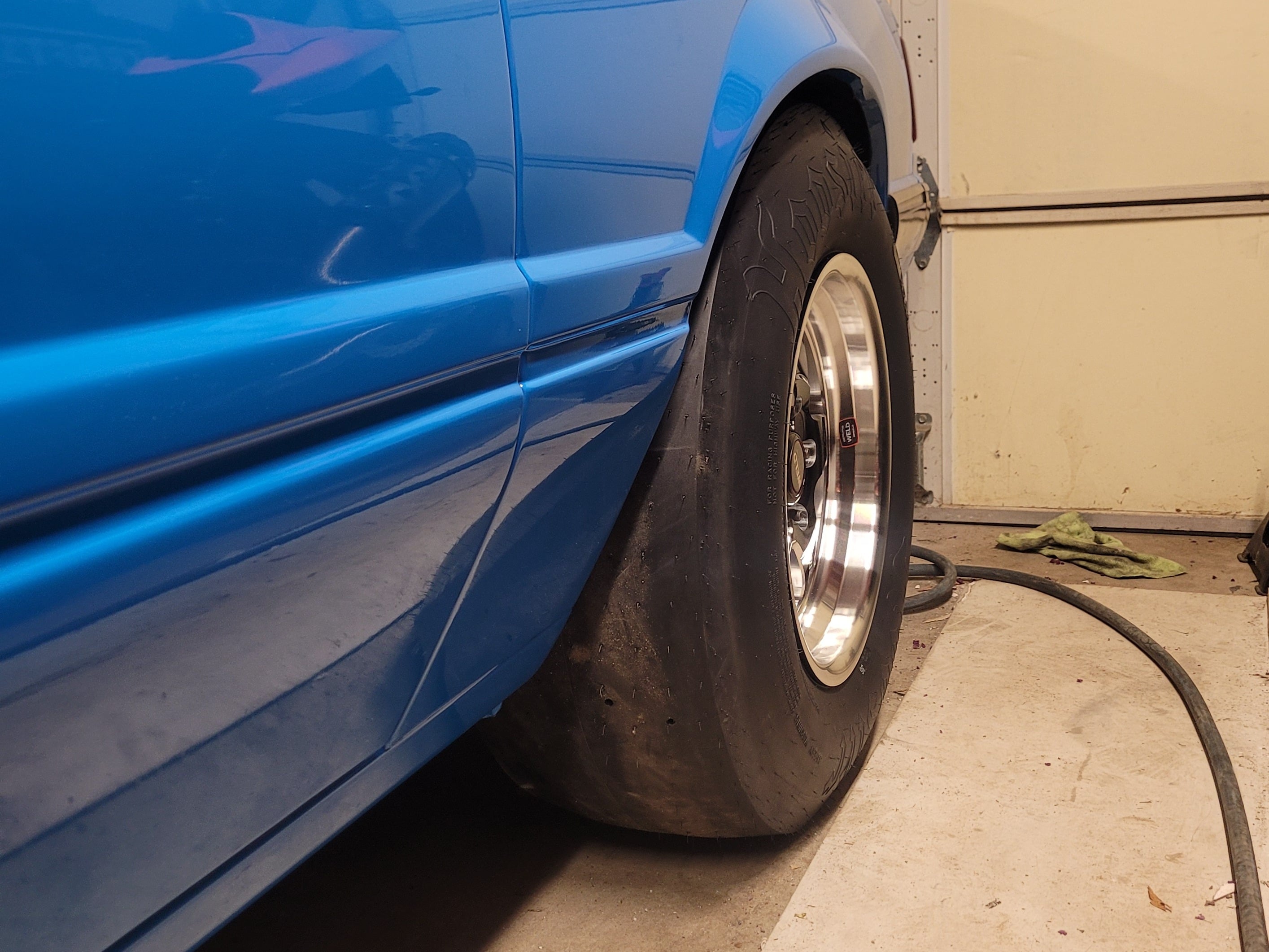 WELD Performance Mustang Ventura Drag Gloss Black Milled Wheel