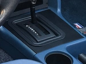 1987-1993 Mustang Automatic Transmission Black Center Console Shift Trim Bezel E7ZZ-6104424-A