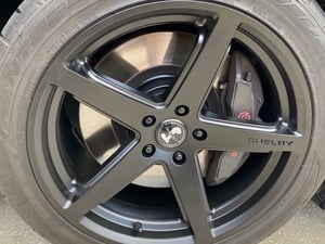 Mustang Shelby Style SB201 Satin Black Wheel; Rear Only
