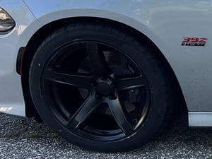 Design 4 Tail Light Decal; Gloss Black (11-14 Charger)