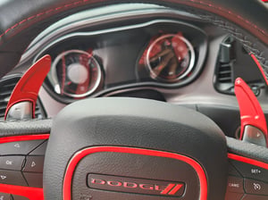 thumbnail image 2 of IJDMTOY Red CNC Billet Paddle Shifter Extensions For Genesis G70 2018+ – Double-Sided Tape Mount 2 of 5