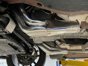 JBA Challenger 1-7/8-Inch Long Tube Headers; Silver Ceramic