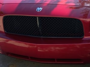 Charger Mesh Upper Grille; Black (06-10 Charger) - Free Shipping